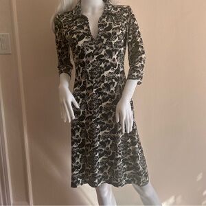 Banana Republic Silk Blend Floral Shirt Dress - Soft No-Wrinkle Size S